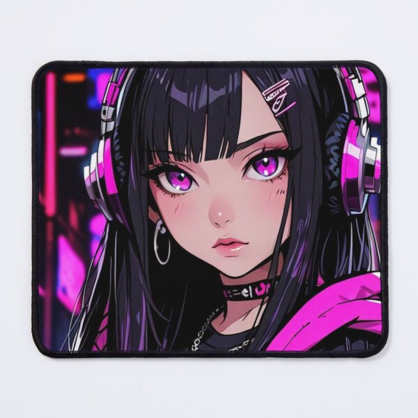 Item preview, Modern Anime Waifu with Neon Style designed and sold by AnimDream .