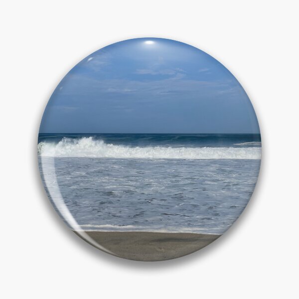 Item preview, White wave pattern on dark sandy beach designed and sold by Art of Momenz.