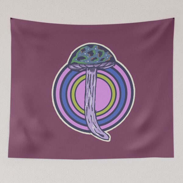 Item preview, Retro Mushroom Illustration | Vintage Psychedelic Fungi Aesthetic Design designed and sold by Half Mess.