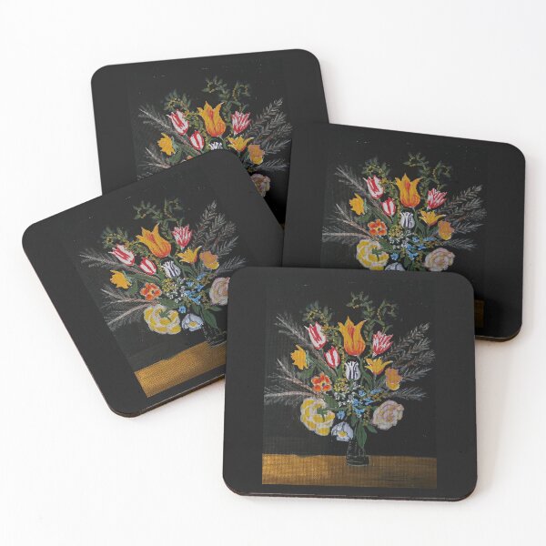 Item preview, Vibrant Botanical Bouquet on Black designed and sold by Nujay.