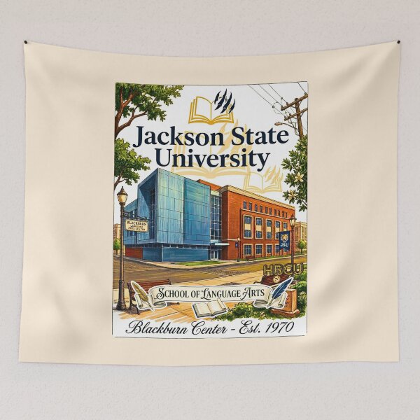 Item preview, Retro Blackburn Center Architectural Sketch and Gouache Art designed and sold by EvergreenPark - Tee Studio.