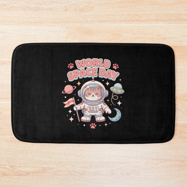 Item preview, World Space Day Kawaii Cat Astronaut — Cute Space Cat UFO Planet T-Shirt V1 designed and sold by DarylWelsh2024.