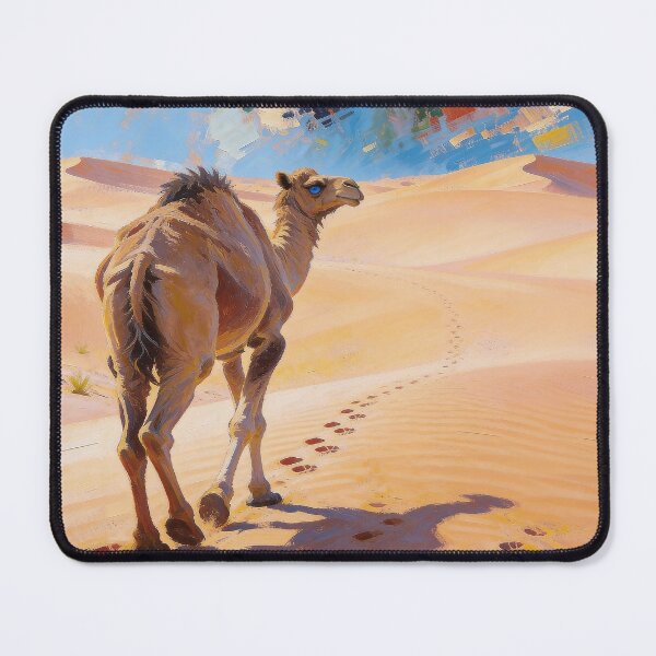 Item preview, Soul of the Desert — Blue-Eyed Camel Journey designed and sold by IsabellaBorduasArt.