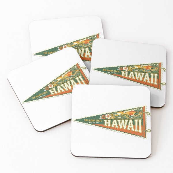 Item preview, Hawaii Aloha State Retro Pennant Flag Vintage Summer designed and sold by Modefissi.