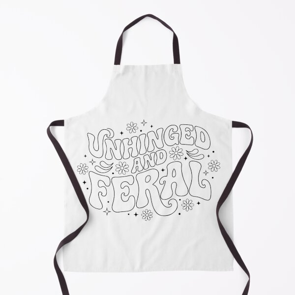 Item preview, Unhinged And Feral Retro Groovy Wavy Text Funny Sarcastic designed and sold by raedattia.