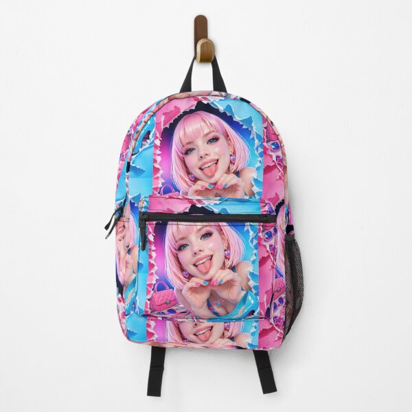 Item preview, Vibrant Pop Art Girl Portrait with Pink Hair Clipart designed and sold by CreativeLarysa.