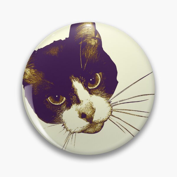 Item preview, Minimal Cat Portrait Illustration designed and sold by danielrospad.