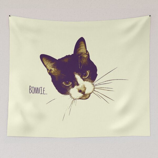 Item preview, Minimal Cat Portrait Illustration designed and sold by danielrospad.