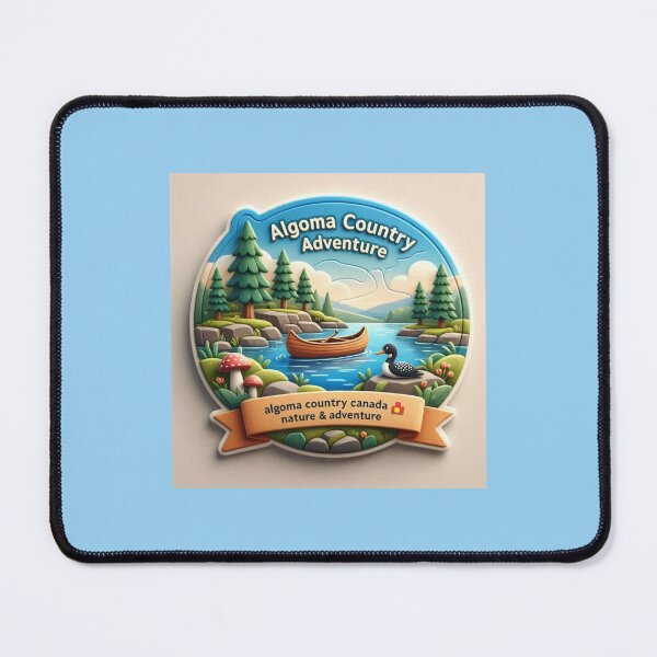 Item preview, Algoma Country Canada Cute 3D Adventure Label designed and sold by PaintMeWorld.