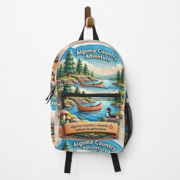 Item preview, Algoma Country Canada Cute 3D Adventure Label   designed and sold by PaintMeWorld.