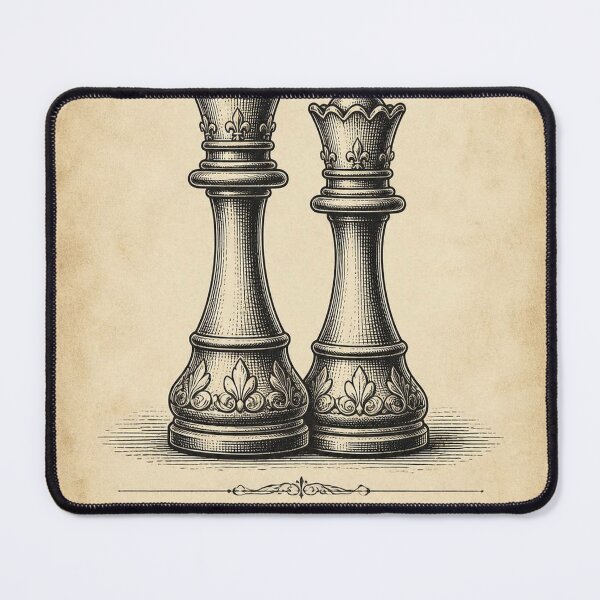 Item preview, Together We Win Chess T-Shirt | Antique King and Queen Strategy Tee designed and sold by SunnyDesign82.