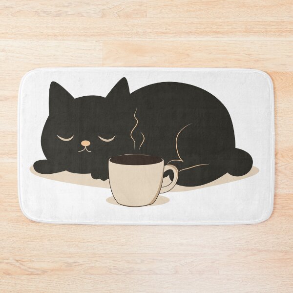 Item preview, Black Cat and Coffee Cute Minimalist Vector Collection Set designed and sold by TatinkaArtskill.