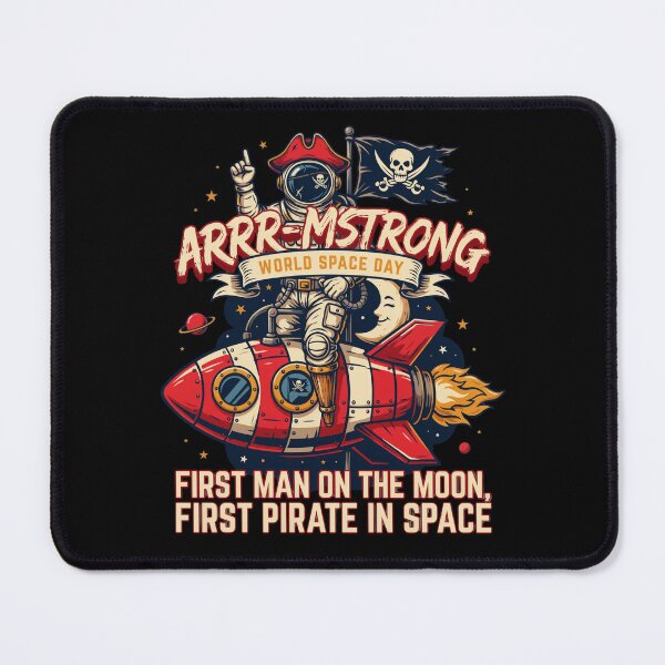 Item preview, Arrr-mstrong — First Man On The Moon First Pirate In Space World Space Day T-Shirt V1 designed and sold by DarylWelsh2024.