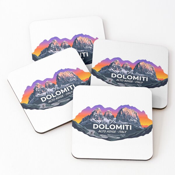 Aperçu de l'œuvre Dolomites Italy Mountain Skyline Die-Cut Silhouette créée et vendue par Modefissi.
