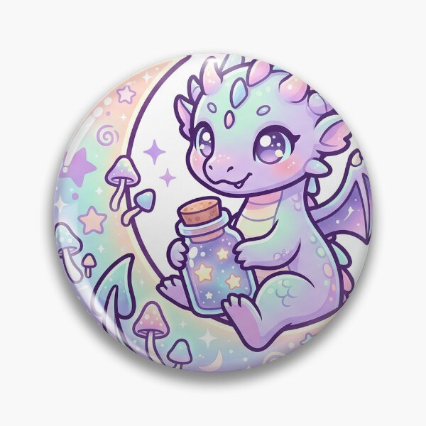 Item preview, Cute Kawaii Cosmic Mushroom Dragon designed and sold by Gifts0.