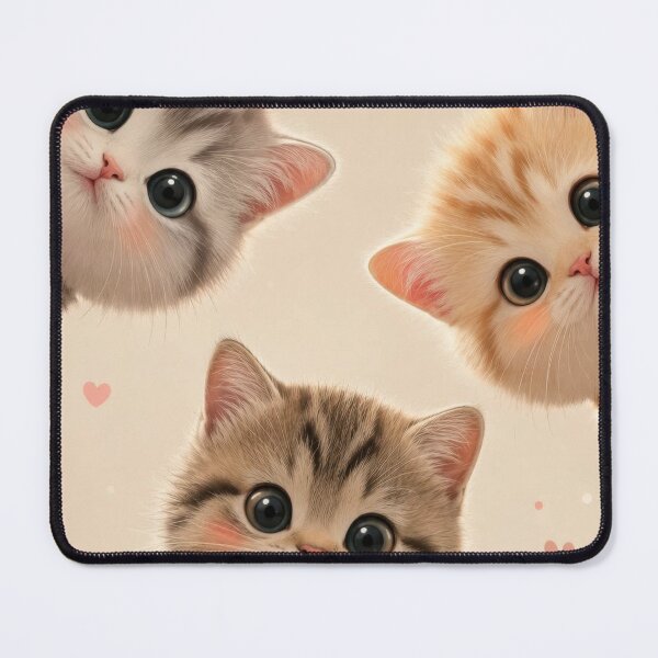 Item preview, Cute Three Kittens | Kawaii Cat Illustration | Adorable Cat Art for Cat Lovers designed and sold by dreamybyana.