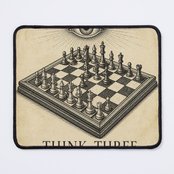 Item preview, Think Three Moves Ahead Chess T-Shirt | Antique Strategy Graphic Tee designed and sold by SunnyDesign82.