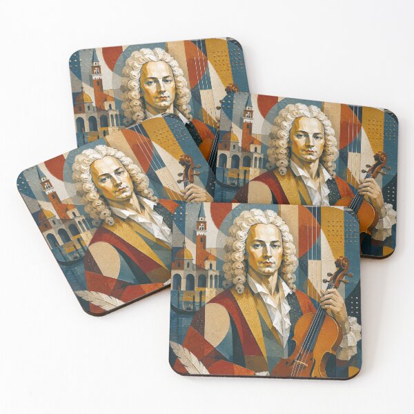 Item preview, Antonio Vivaldi, Italian composer and violinist painting. designed and sold by GalleryKauffeld.