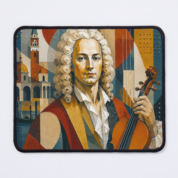 Item preview, Antonio Vivaldi, Italian composer and violinist painting. designed and sold by GalleryKauffeld.