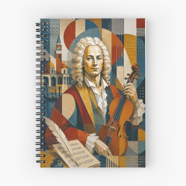 Item preview, Antonio Vivaldi, Italian composer and violinist painting. designed and sold by GalleryKauffeld.