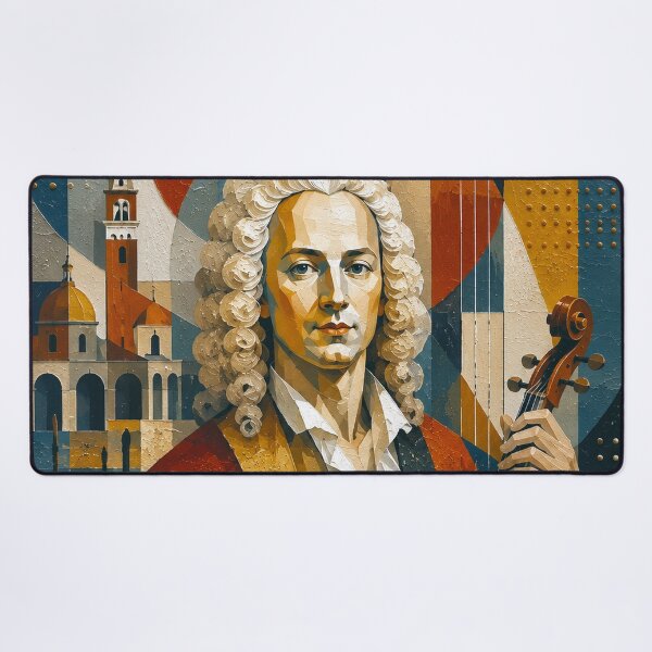 Item preview, Antonio Vivaldi, Italian composer and violinist painting. designed and sold by GalleryKauffeld.