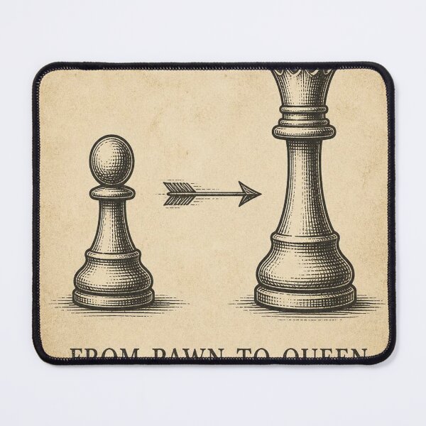 Item preview, From Pawn to Queen Chess T-Shirt | Antique Chess Strategy Tee designed and sold by SunnyDesign82.