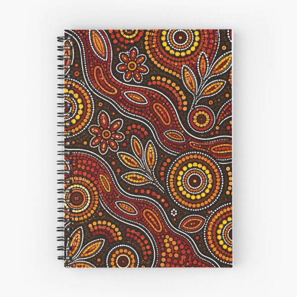 Item preview, Aboriginal Inspired Dot Art Pattern Red And Yellow designed and sold by 0606PM.