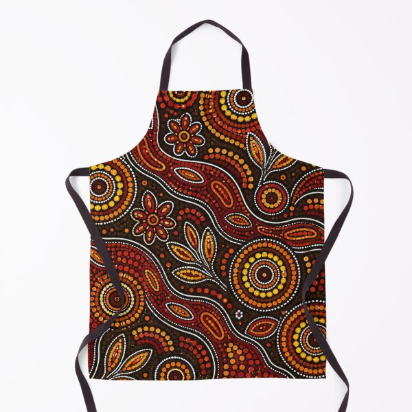 Item preview, Aboriginal Inspired Dot Art Pattern Red And Yellow designed and sold by 0606PM.