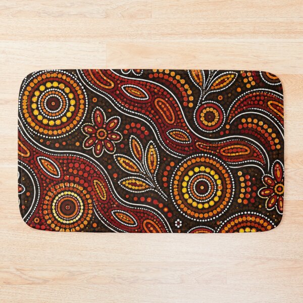 Item preview, Aboriginal Inspired Dot Art Pattern Red And Yellow designed and sold by 0606PM.
