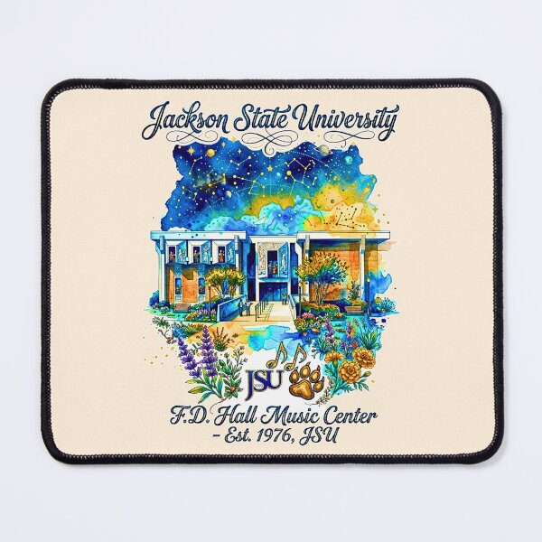 Item preview, Jackson State University FD Hall Music Center Watercolor Art designed and sold by EvergreenPark - Tee Studio.