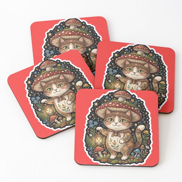 Item preview, Woodland Mushroom Cat  designed and sold by Iampoji.