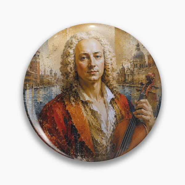 Item preview, Antonio Vivaldi, Italian composer and violinist painting. designed and sold by GalleryKauffeld.