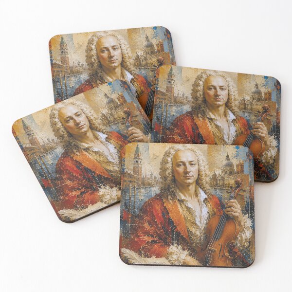 Item preview, Antonio Vivaldi, Italian composer and violinist painting. designed and sold by GalleryKauffeld.