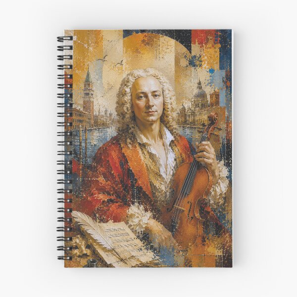 Item preview, Antonio Vivaldi, Italian composer and violinist painting. designed and sold by GalleryKauffeld.