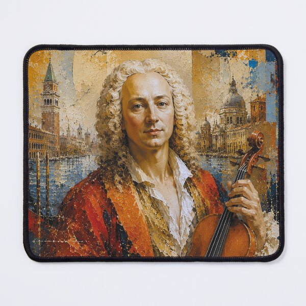 Item preview, Antonio Vivaldi, Italian composer and violinist painting. designed and sold by GalleryKauffeld.
