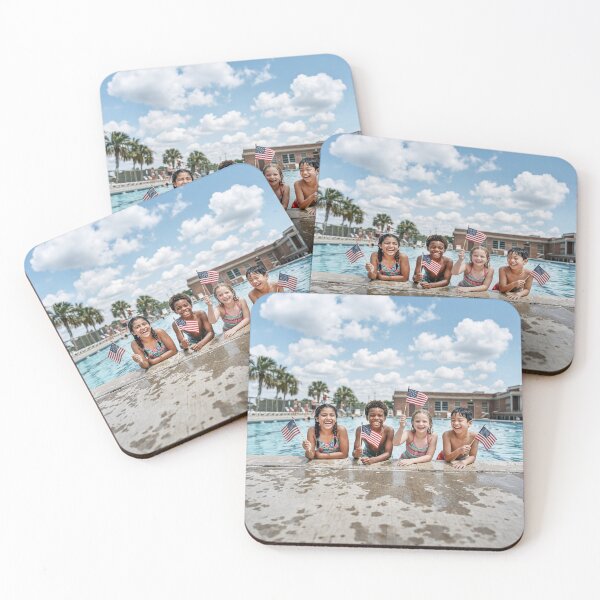 Item preview, Children Pool Side With American Flags designed and sold by Home Decor Art.