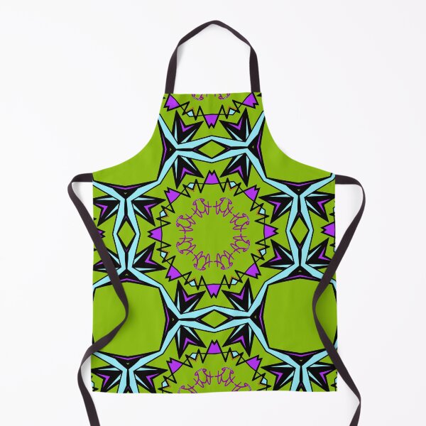 Item preview, Modern Green and Purple Geometric Star Mandala designed and sold by Tinsleybluebell.