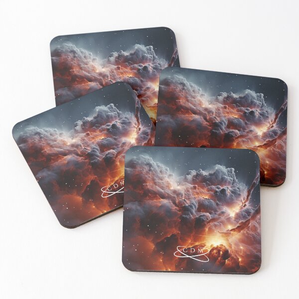 Item preview, Nebulosa cosmica di fuoco e stelle designed and sold by CDMUNIVERSE.