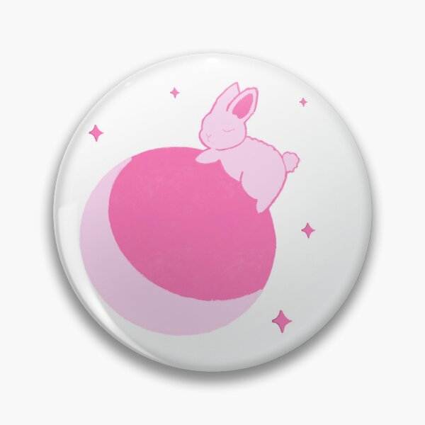 Item preview, Bunny on the Moon Sticker | Kawaii Celestial Sticker | Pink Moon Aesthetic designed and sold by moonchildartgraph.