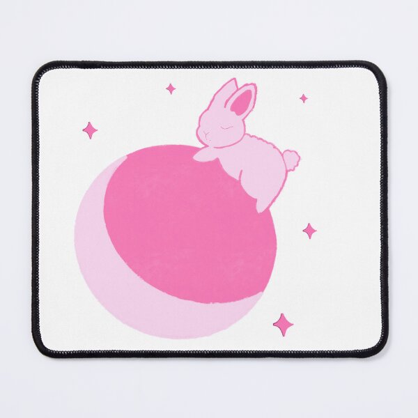 Item preview, Bunny on the Moon Sticker | Kawaii Celestial Sticker | Pink Moon Aesthetic designed and sold by moonchildartgraph.