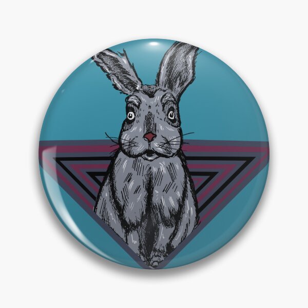 Item preview, Surreal Rabbit Illustration | Retro Geometric Vintage Animal Graphic designed and sold by Half Mess.