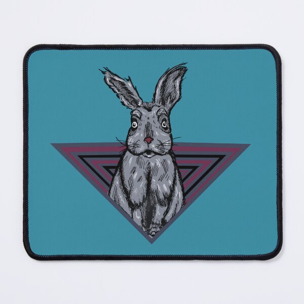 Item preview, Surreal Rabbit Illustration | Retro Geometric Vintage Animal Graphic designed and sold by Half Mess.