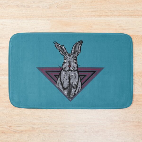 Item preview, Surreal Rabbit Illustration | Retro Geometric Vintage Animal Graphic designed and sold by Half Mess.