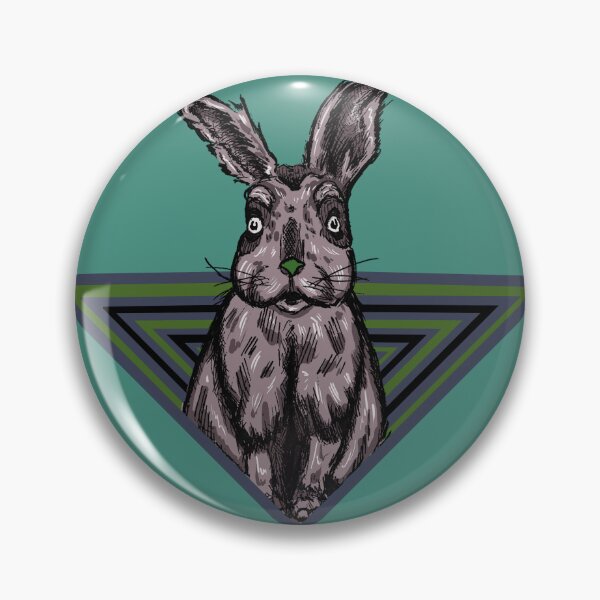 Item preview, Surreal Rabbit Illustration | Retro Geometric Vintage Animal Graphic designed and sold by Half Mess.