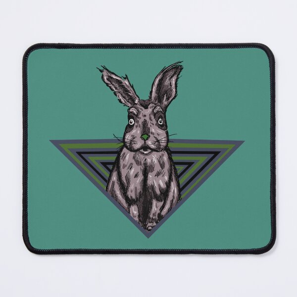 Item preview, Surreal Rabbit Illustration | Retro Geometric Vintage Animal Graphic designed and sold by Half Mess.