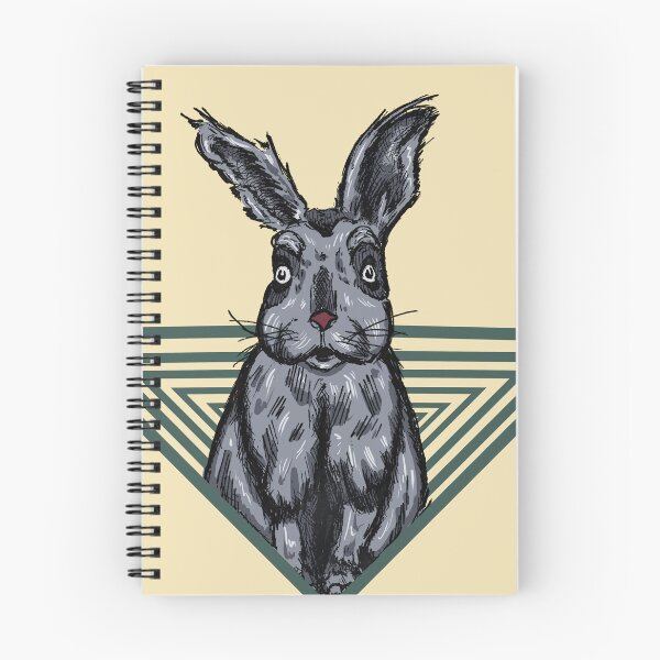 Item preview, Surreal Rabbit Illustration | Retro Geometric Vintage Animal Graphic designed and sold by Half Mess.