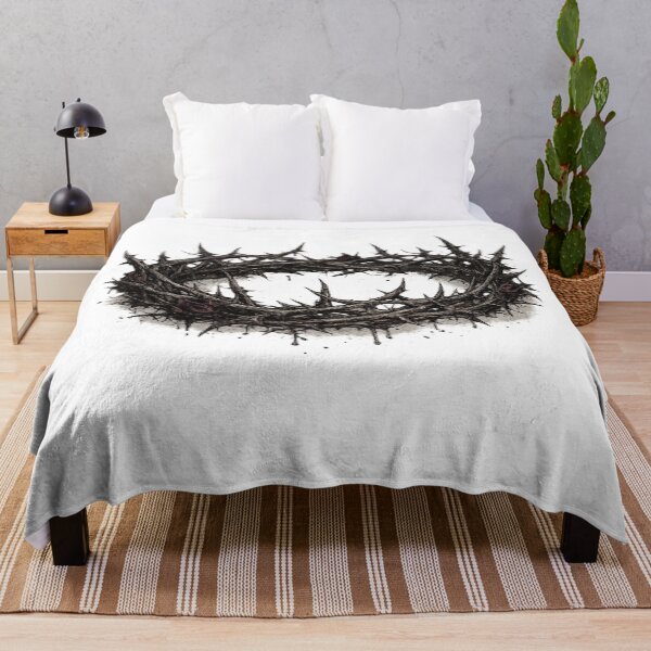 Item preview, Crown Of Thorns Dark Gothic Blood Tattoo Style Design designed and sold by irfanshikh.