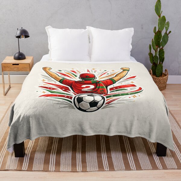 Item preview, Morocco Number 2 Football Fan Gift designed and sold by Corvoria.