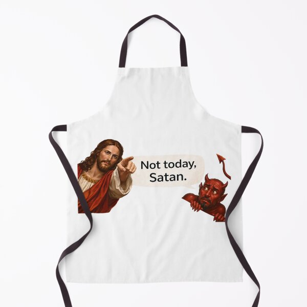 Item preview, jesus not today satan meme designed and sold by PatternFly.