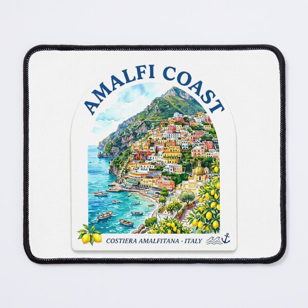 Item preview, Amalfi Coast Italy Arch Shape Watercolor Travel  designed and sold by Modefissi.